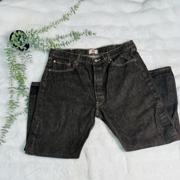 Levi's Other - Men’s Levi's 501 Straight Brown Jeans 40x32 Button Fly Cotton Bootcut
